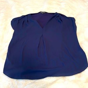INC International Concepts Navy Women’s Blouse 1X